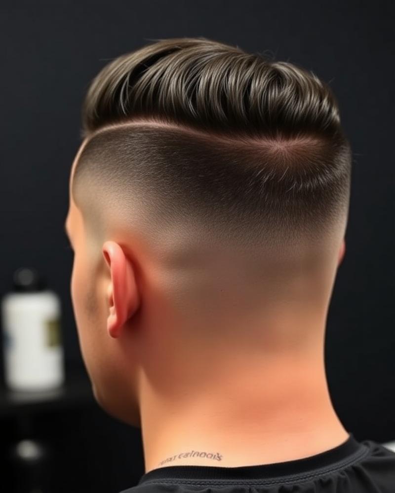 High fade com linha de acabamento marcada